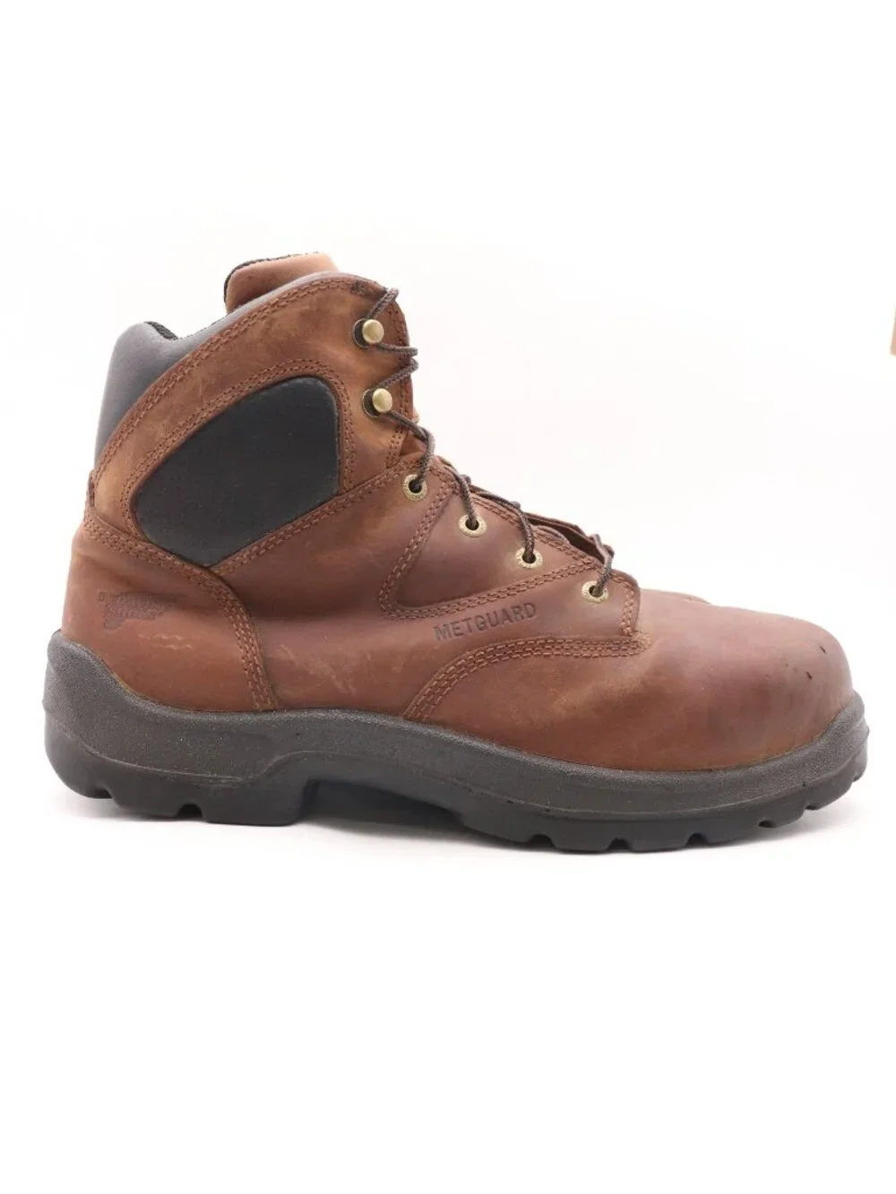 Red Wing Flexbond Work Boots 4421 Men’s 11.5 Brown Leather Metguard